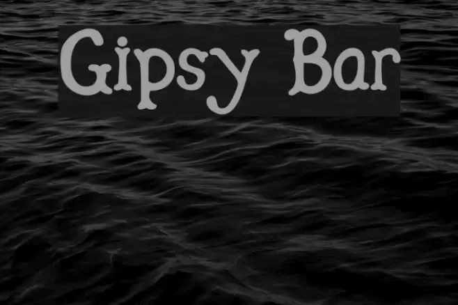 Gipsy Bar Font examples