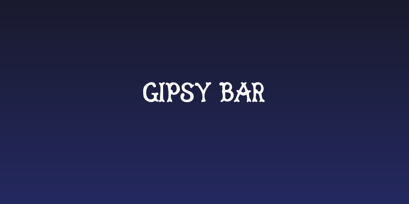 Gipsy Bar Social Header