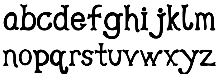 Gipsy Bar Font LOWERCASE