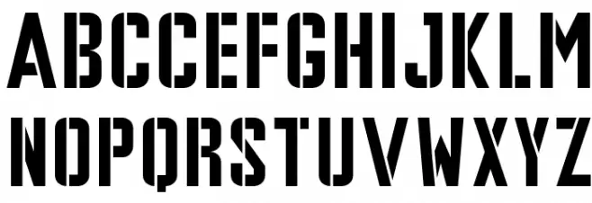 Gipsy Danger Personal Use Cut Schriftart Groß