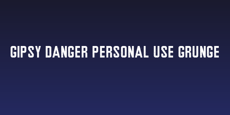 Gipsy Danger Personal Use Grunge Social Header