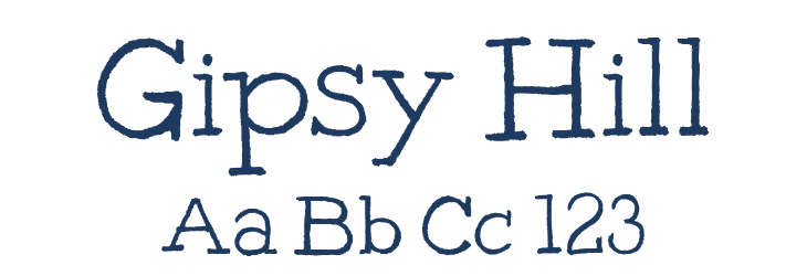 Gipsy Hill Font Preview