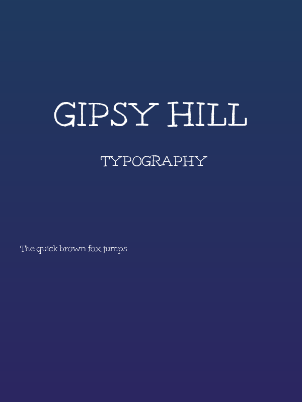 Gipsy Hill Poster