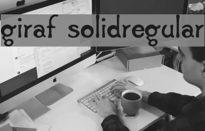 Giraf SolidRegular Font examples