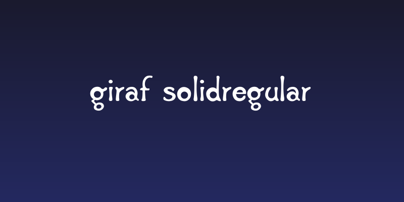 Giraf SolidRegular Social Header