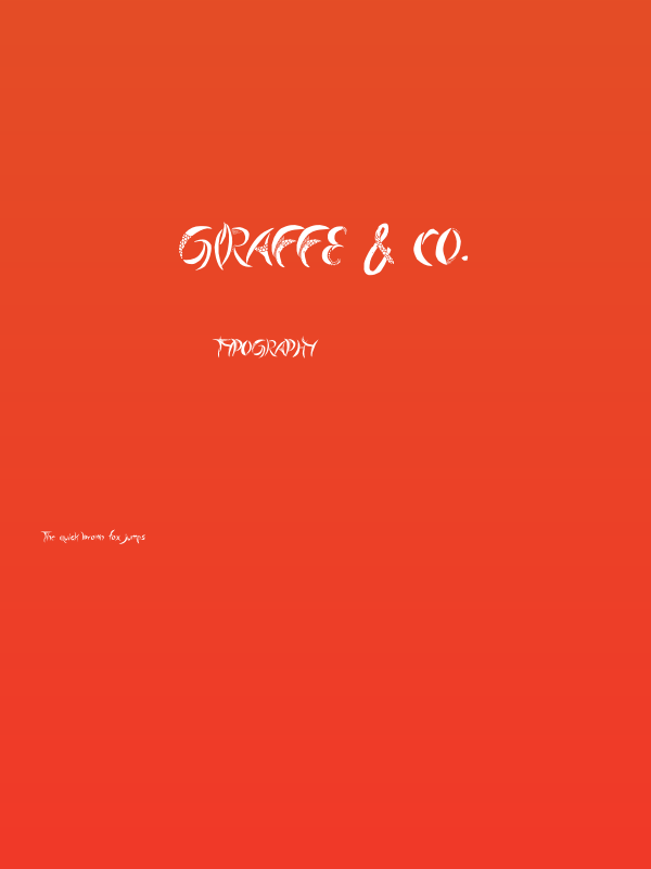 Giraffe & Co. Poster