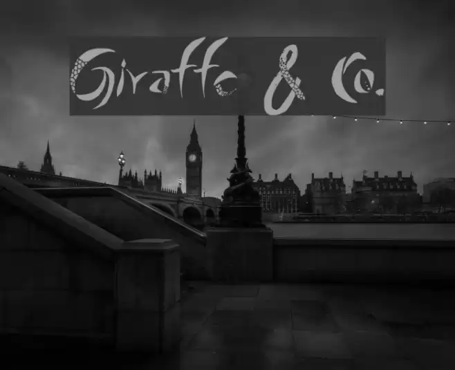 Giraffe & Co. Font examples