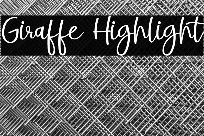 Giraffe Highlight Example 1