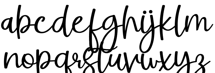 Giraffe Highlight Font LOWERCASE