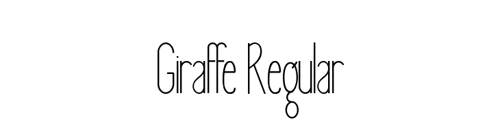 Giraffe Regular  Descarca Fonturi Gratis