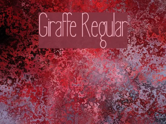 Giraffe Regular Example 1