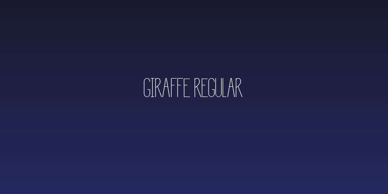 Giraffe Regular Social Header