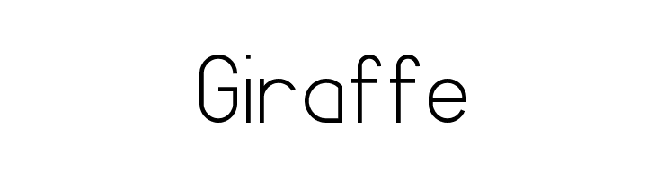 Giraffe Font