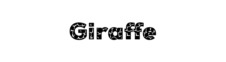 Giraffe  font caratteri gratis