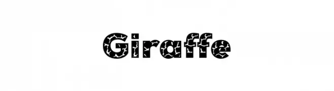 Giraffe  Frei Schriftart Herunterladen