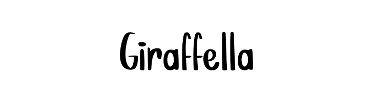 Giraffella  Frei Schriftart Herunterladen