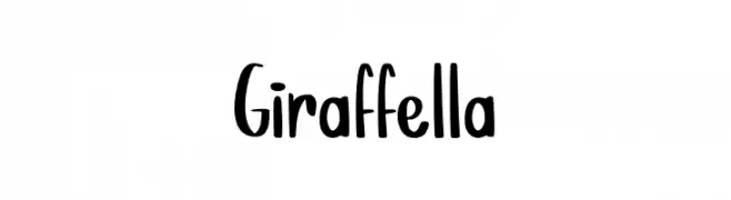 Giraffella  Скачать бесплатные шрифты