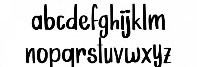 Giraffella Font LOWERCASE