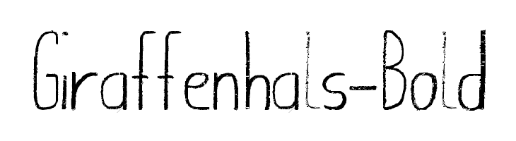Giraffenhals-Bold  नि: शुल्क फ़ॉन्ट्स डाउनलोड