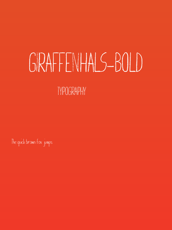 Giraffenhals-Bold Poster