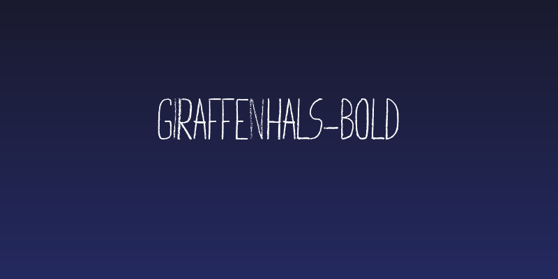 Giraffenhals-Bold Social Header