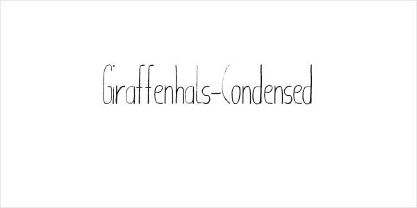 Giraffenhals-Condensed Logo