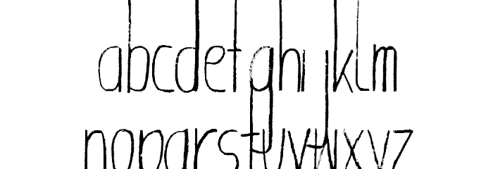 Giraffenhals-Condensed Font LOWERCASE