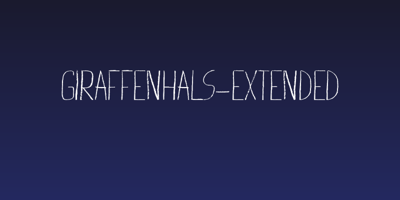 Giraffenhals-Extended Social Header