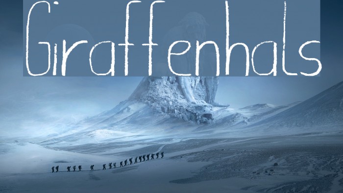 Giraffenhals Font examples
