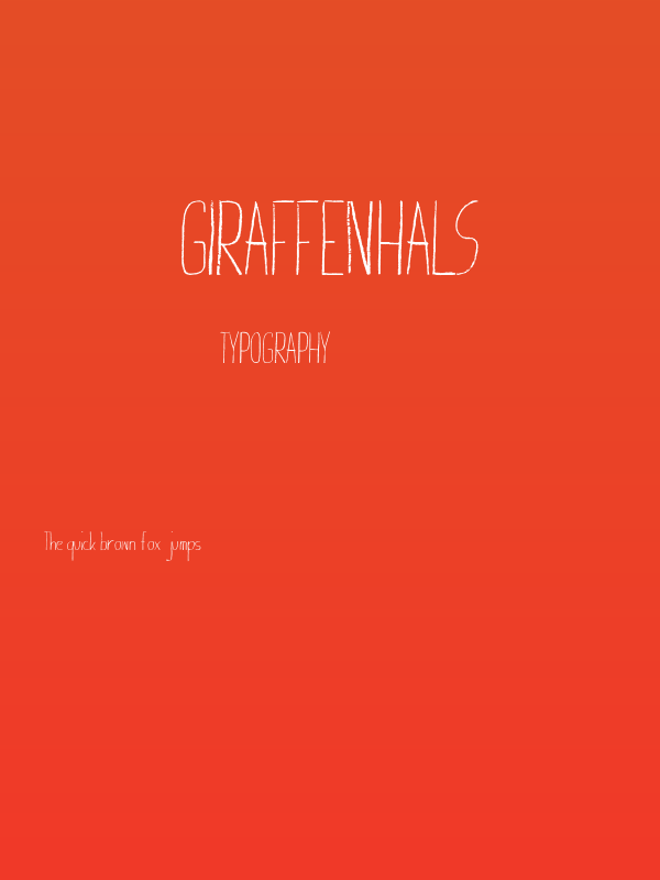 Giraffenhals Poster
