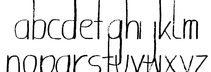 Giraffenhals Font LOWERCASE