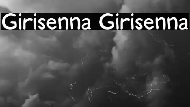 Girisenna Girisenna Font examples