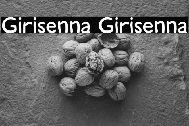 Girisenna Girisenna Font examples