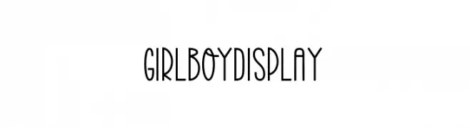 Girl Boy Display  Free Fonts Download