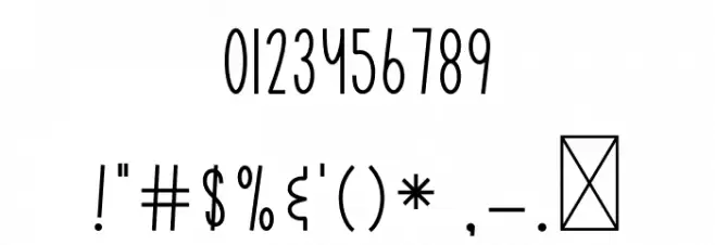 Girl Boy Display Шрифта ДРУГИЕ символов