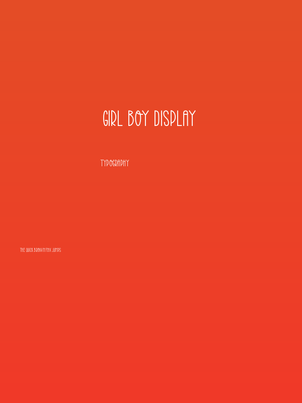 Girl Boy Display Poster