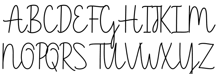 Girl Boy Font UPPERCASE
