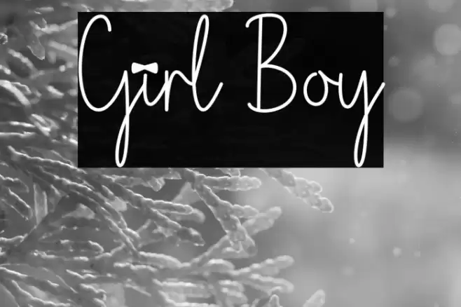 Girl Boy फ़ॉन्ट examples