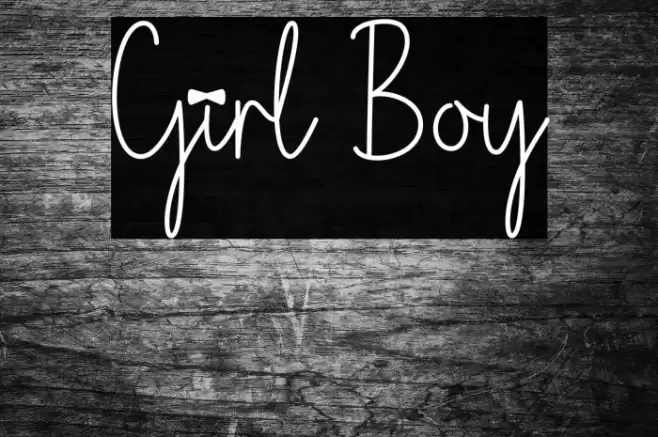 Girl Boy फ़ॉन्ट examples