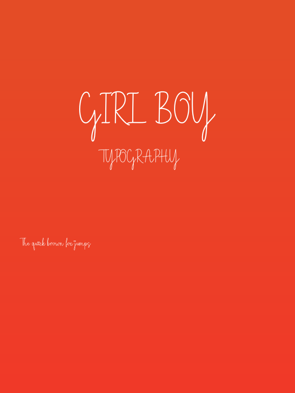 Girl Boy Poster