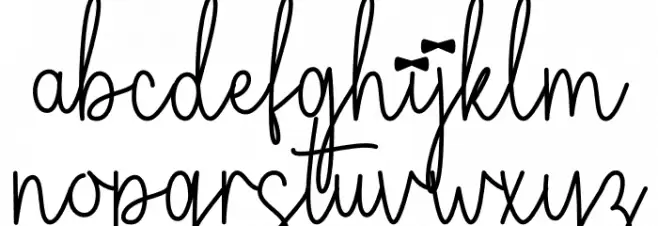 Girl Boy Caratteri MINUSCOLO