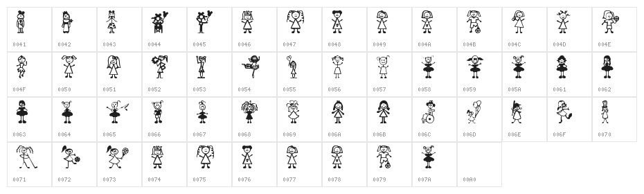 Girl Characters Character Map