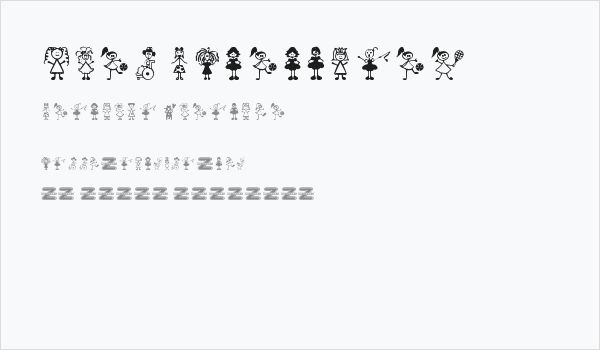 Girl Characters Business Card