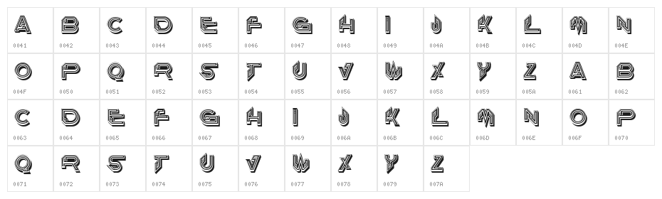 Girl Regular Character Map