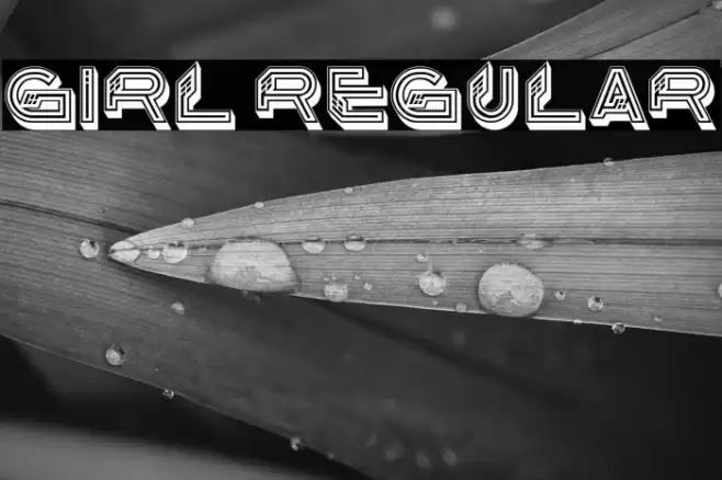 Girl Regular Font examples