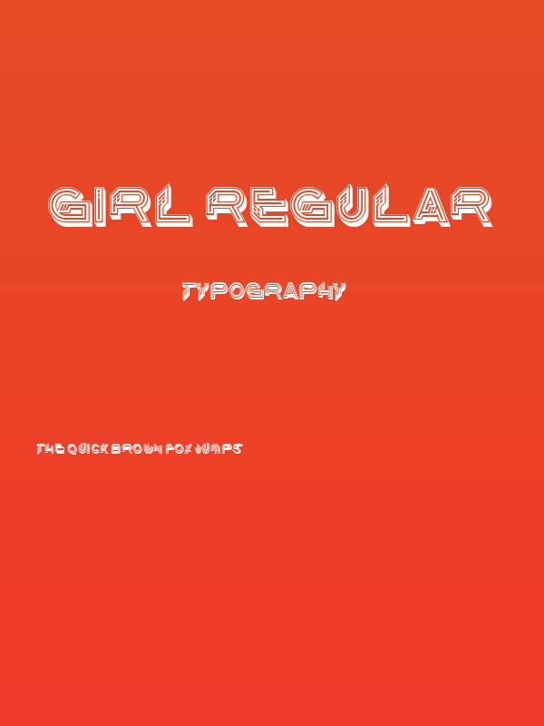 Girl Regular Poster