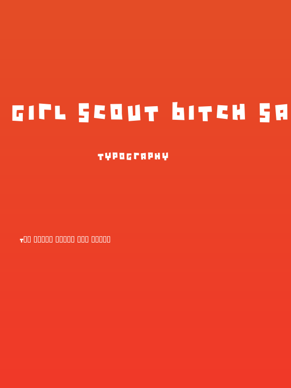 Girl Scout Bitch Sadistic Poster