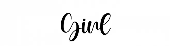 Girl  Fuentes Gratis Descargar