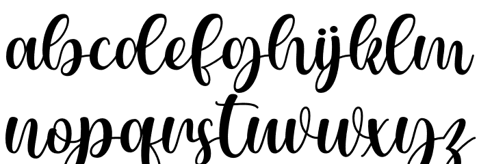 Girl Font LOWERCASE