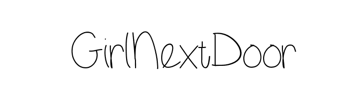 GirlNextDoor  font caratteri gratis